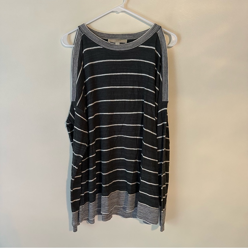 Loft Peekaboo Shoulder Knit Long sleeve